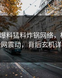 大V深夜爆料猛料炸锅网络，樱桃视频全网震动，背后玄机详解