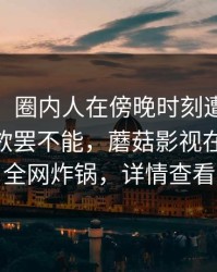 【独家】圈内人在傍晚时刻遭遇mogushipin欲罢不能，蘑菇影视在线观看全网炸锅，详情查看